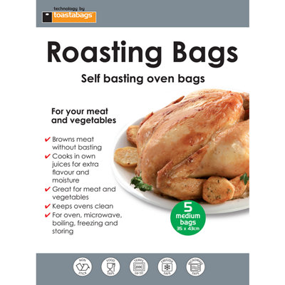 Planit Products Oven Roasting Bags Medium 5Pk One Colour (One Size) from B&Q