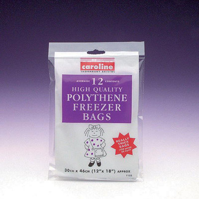 B&Q Caroline Freezer Bags X 18'' 12Pk 1123 One Colour (One ) Size 12 B&Q