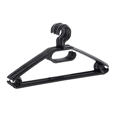 Orwell Value Swivel Head Hangers Black 8Pk One Colour (One Size) from B&Q