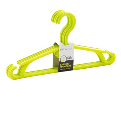 Orwell Children's Swivel Head Hangers Orted Colours 5Pk One Colour (One Size) from B&Q