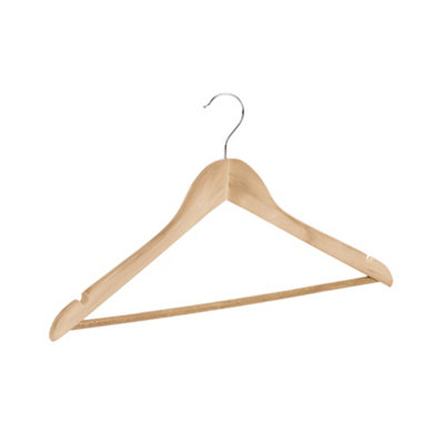 Orwell Wooden Wishbone Hanger With Trouser Bar One Colour (One Size) from B&Q