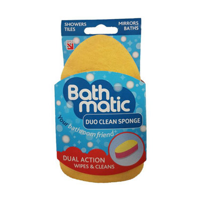 Bathmatic Duo Clean Sponge One Colour (One Size) from B&Q