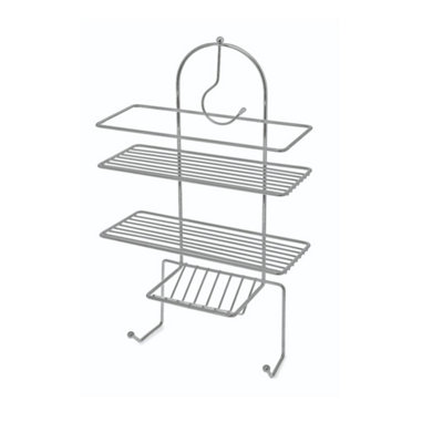 B&Q Chrome Shower Caddy One Colour (One Size)