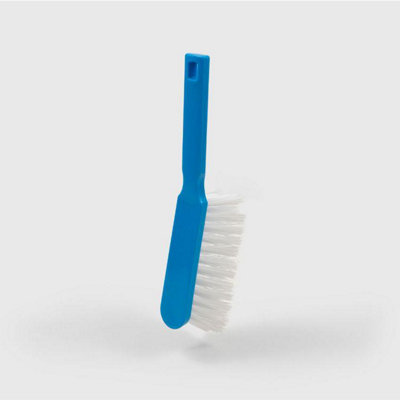  - Plastic Hand Brush Blue Stiff One Colour (One Size)