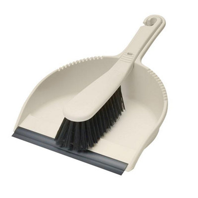 Addis Stiff Dustpan & Brush Linen One Colour (One Size) from B&Q