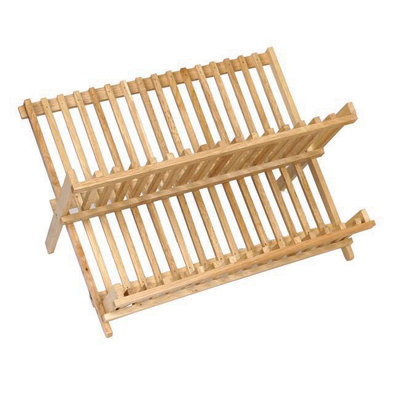 Apollo Beech Wood Dish Drainer 40Cm One Colour (One Size) from B&Q