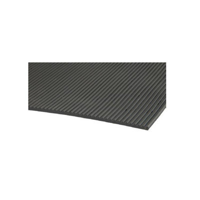 Fine Ribbed Rubber Matting 3mm X 1 M X 10M One Colour (One Size) from B&Q