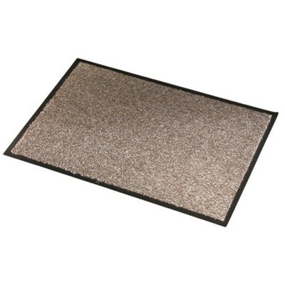 B&Q Sentry Barrington Cotton Washable Mat 16 X 24'' One Colour (One Size) Beige