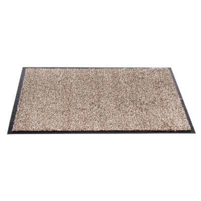 B&Q Sentry Barrington Cotton Washable Mat 24 X 36'' One Colour (One Size) Beige