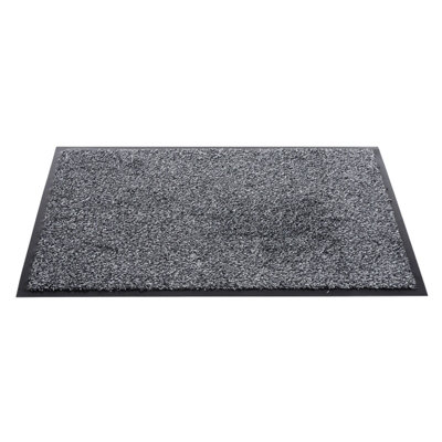 B&Q Sentry Barrington Cotton Washable Mat 24 X 36'' One Colour (One Size) Grey