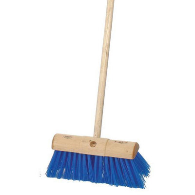 Embled 13'' Blue Polypropylene Yard Scavenger Broom One Colour (One Size) from B&Q