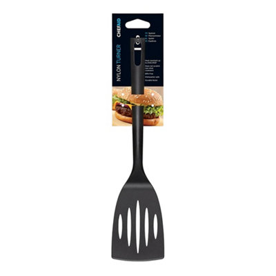  - Chef Aid Nylon Slotted Turner Black One Colour (One Size)