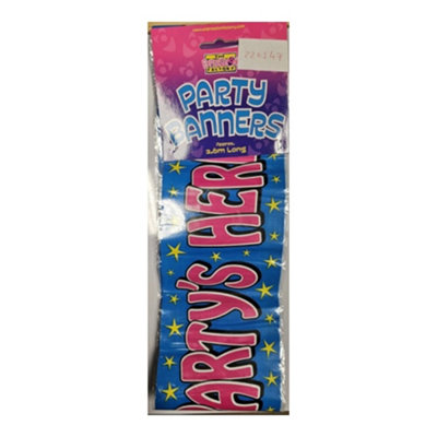 The Expressions Factory Banner Blue/pink (One Size) from B&Q