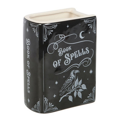  - Something Different Book Of Spells Flower Vase Black (One Size)