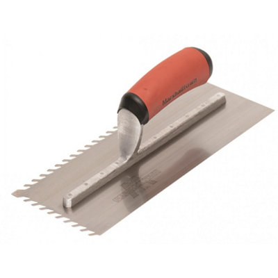 Marshalltown Layflat Notch Trowel Multi Colour (13mm Notch11 X 4.1/2In) from B&Q