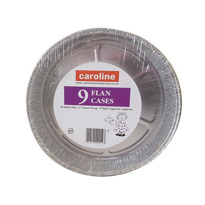  - Caroline Foil Flan Cases 475Ml / 6 X 1'' / 164 X 27mm 9Pk 1052 One Colour (One Size)