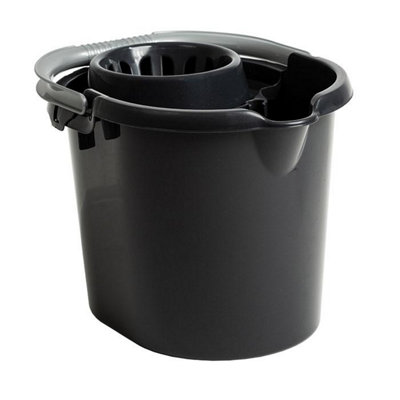 Casa 16L Mop Bucket Midnight Black One Colour (One Size) from B&Q