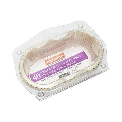 B&Q Caroline Loaf Cake Tin Liners 40Pk 1716 One Colour (One ) 1Lb B&Q