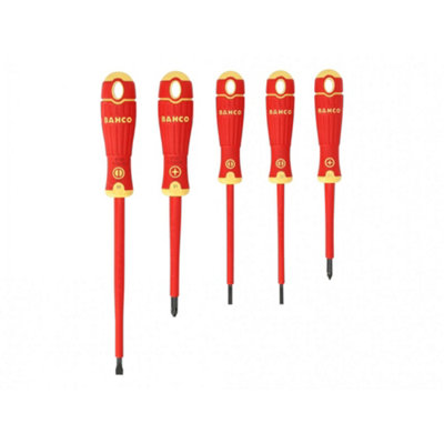 Bahco B220.015 Bahcofit Insulated Screwdriver Set5 Piece Multi Colour (One Size) from B&Q