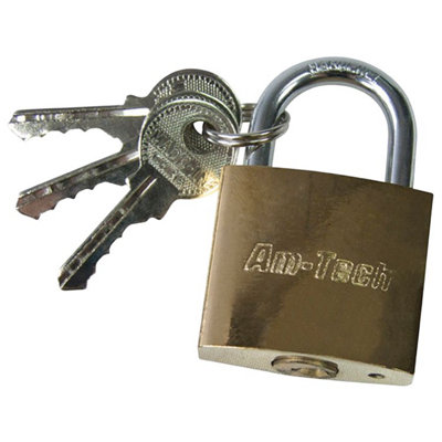 Amtech Br Padlock 32mm One Colour (One Size) from B&Q