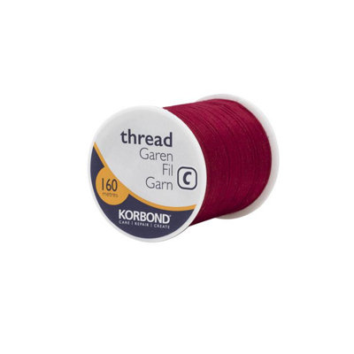Korbond Polyester Thread Atom Red 160M One Colour (One Size) from B&Q