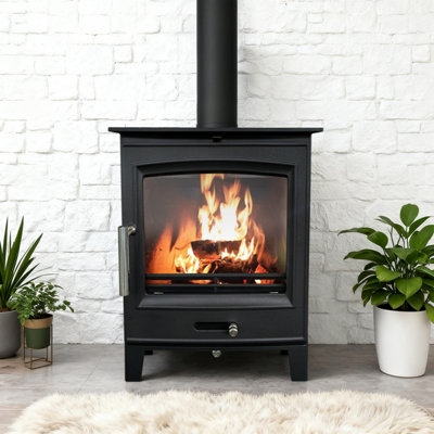 Sundaze 5Kw Solid Multifuel Wood Burning Stove Defra Approved Eco Design from B&Q