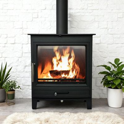 Sundaze 8Kw Solid Multifuel Wood Burning Stove Defra Approved Eco Design from B&Q