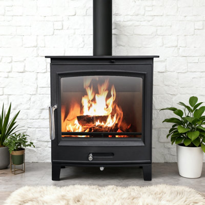 Sundaze 8Kw Multifuel Wood Burning Stove Defra Approved Eco Design from B&Q