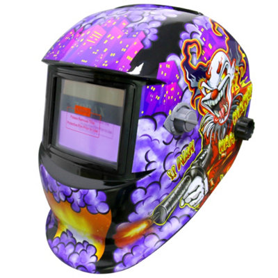 Zorax Solar Auto Darkening Welding Helmet Grinding Welders Mask Joker from B&Q