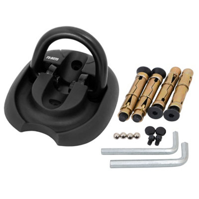 Fd-Moto 324Ga765 Motorcycle Ground/wall Anchor Black Scooter Lock Motorbike from B&Q