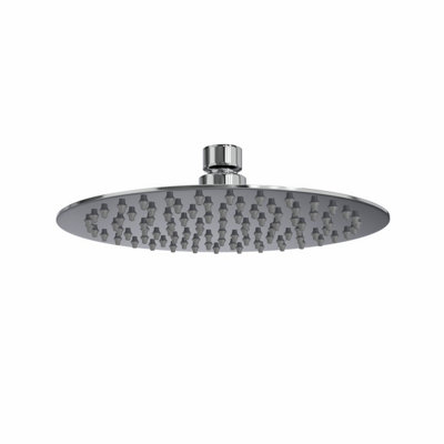 SunDaze Bathroom Round Overhead Fixed Shower Head Chrome 200mm from B&Q