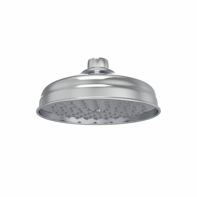 SunDaze Traditional Bathroom Round Overhead Fixed Shower Head Chrome 200mm from B&Q
