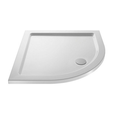 Sundaze 760 X 760mm Quadrant Resin Shower Tray Low Profile White from B&Q