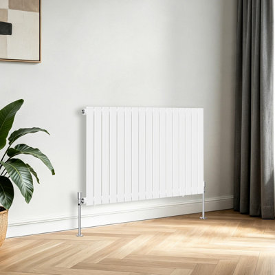 B&Q -  Horizontal Flat Panel Single Designer Radiator Central Heating Rads 600X1156mm White