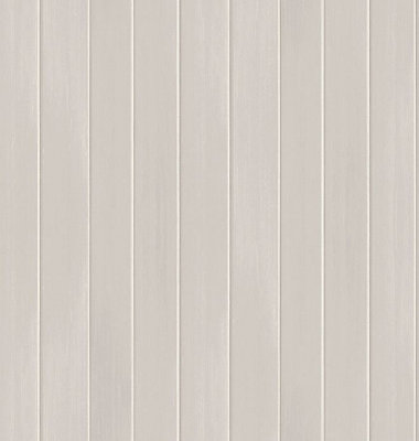 Arthouse Soft Grey Beadboard Panel Wallpaper from B&Q