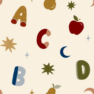 Arthouse Cream Alphafruit Yellow Olive Wallpaper - Image 5