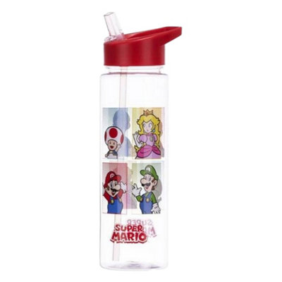  - Super Mario Princess Peach Mini 540Ml Water Bottle Pink (22.5Cm X 7.5Cm)