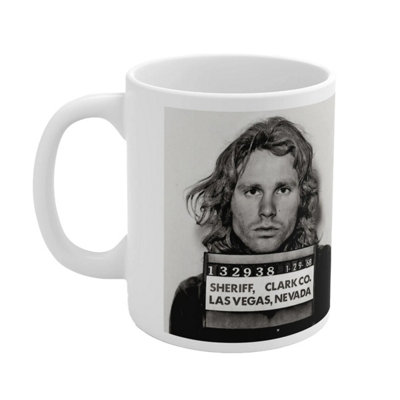 The Doors Jim Morrison Mug Black (One Size) from B&Q