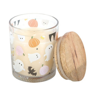 Something Different Candy Corn Halloween Scented Candle - White - Image 3