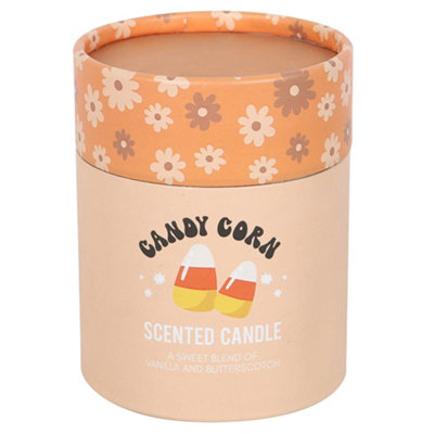 Something Different Candy Corn Vanilla & Butterscotch Scented Candle Orange (One Size) from B&Q