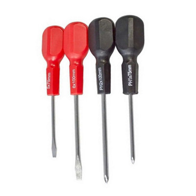 Amtech Cabinet Handle Screwdriver Set 4Pk One Colour (One Size) from B&Q