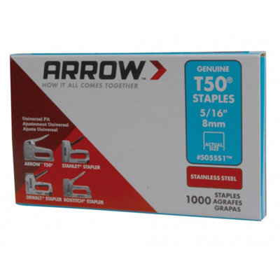 Arrow Unisex Multicolor T50 Stainless Steel Staples - Image 3