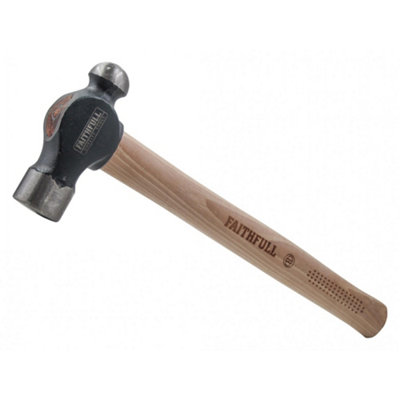 Faithfull Ball Pein HammerFsc Hickory Handle Multi Colour (680G (1.1/2 Lb)) from B&Q