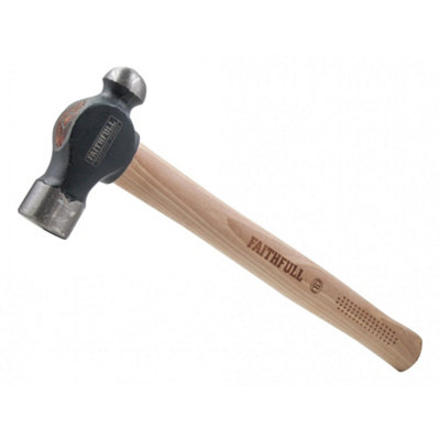 Faithfull Ball Pein Hammer, Fsc Hickory Handle C - Multi Colour - Image 3