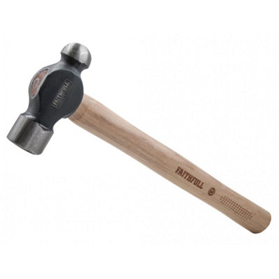 Faithfull Ball Pein Hammer, Fsc Hickory Handle - Image 3