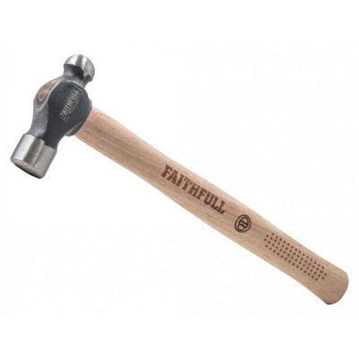Faithfull Ball Pein Hammer, Fsc Hickory Handle - Image 3