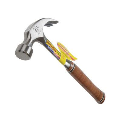 Estwing Curved Claw HammerLeather Grip Multi Colour (20Oz) from B&Q