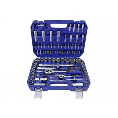 Bluespot Tools 1/2In & 1/4In Metric Socket Set94 Piece Multi Colour (One Size) from B&Q