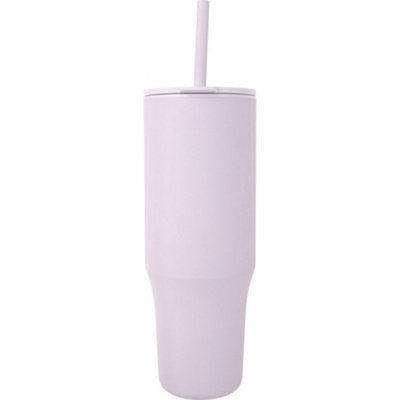  - Floso Brady Insulated 900Ml Mug With Straw Lilac (One Size)