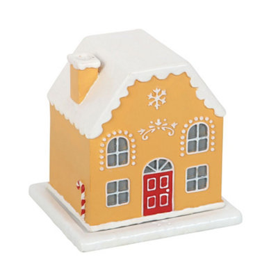 Something Different Unisex White Candy Cane Gingerbread House Incense Holder In - Image 3